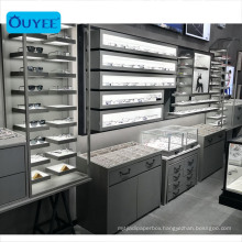 Sunglasses Shop Design Custom Optical Display Furniture Wooden Eyewear Cabinet Display Shelf Eyeglass Display Cabinet